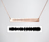 Personalized Sound Wave Bar Necklace