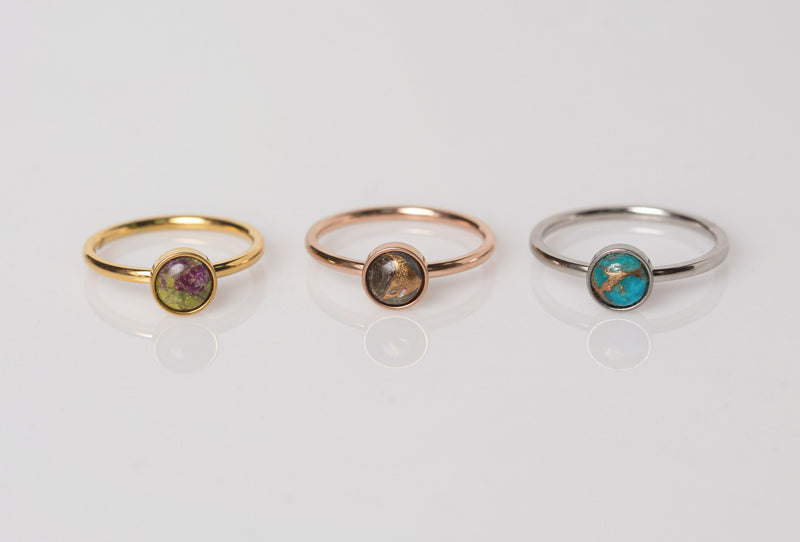 Gemstone Stacking Ring