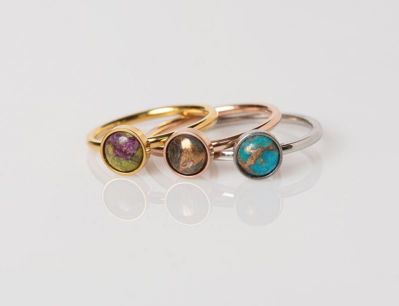 Gemstone Stacking Ring