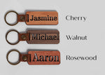 Personalized Wood Name Keychain