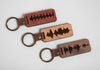 Personalized Wood Sound Wave Keychain