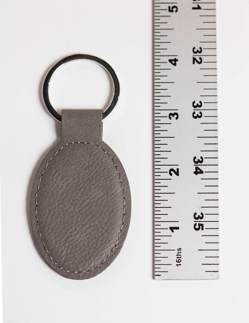 Your Pet's Actual Paw Print Vegan Leather Keychain