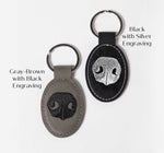 Your Pet's Actual Nose Print Vegan Leather Keychain