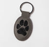 Your Pet's Actual Paw Print Vegan Leather Keychain