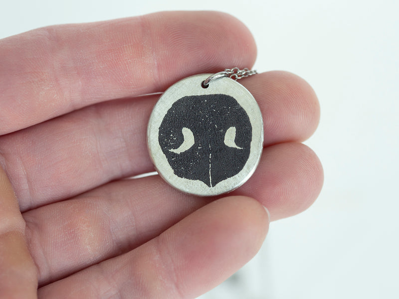 Personalized Pet Nose Print Pendant Necklace