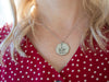 Personalized Handwriting Pewter Pendant Necklace